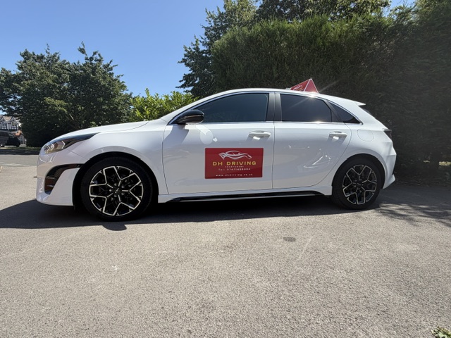 Side-view of training car